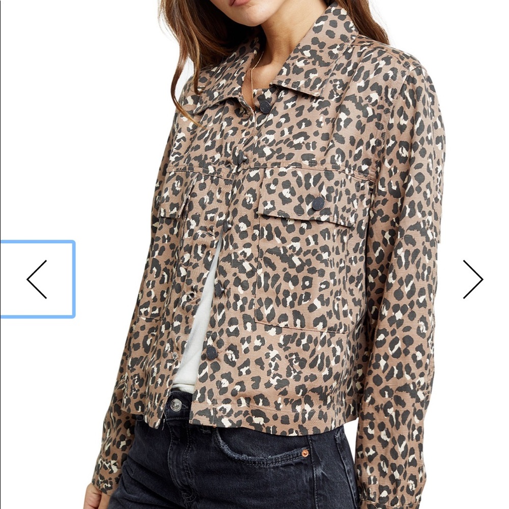 NWT Rails XS leopard jacket